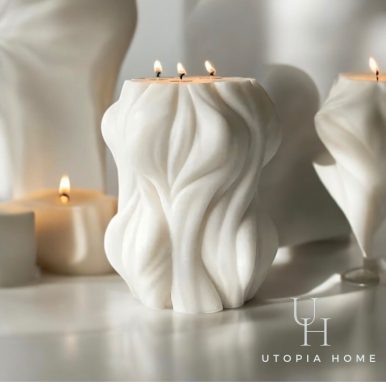 twisted tall candle